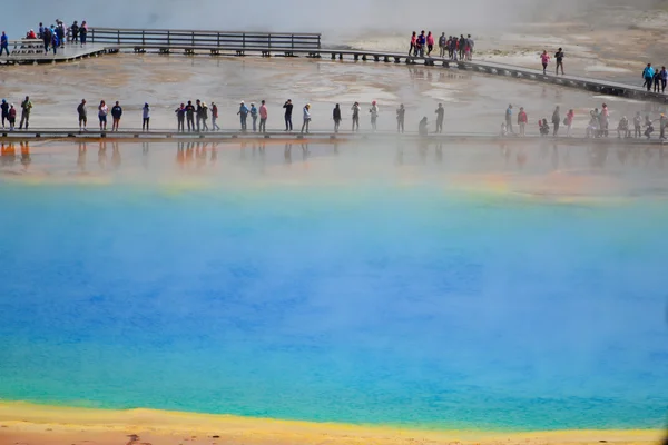 Grand Prizmatik bahar Yellowstone Milli Parkı Wyoming