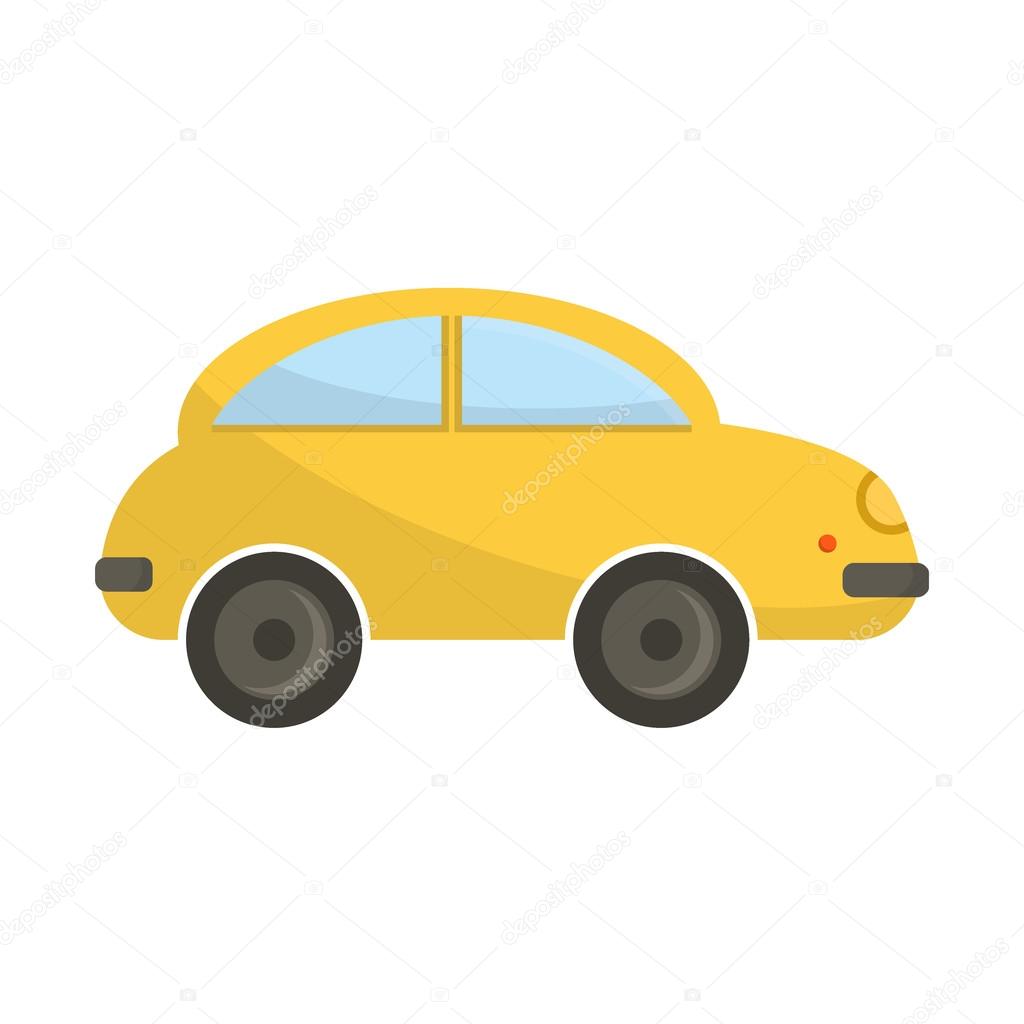 Download Yellow funny cartoon car vector illustration. — Stock Vector © gnatiuklv@mail.ru #114844760