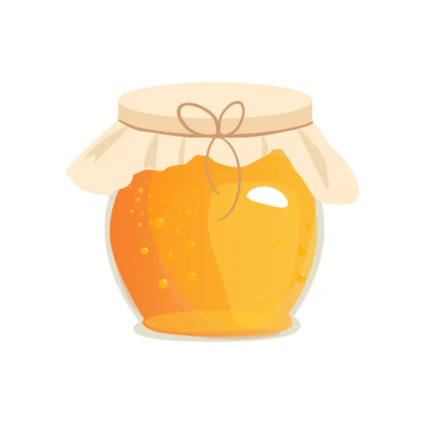 Honey jar vektor illustrationer. — Stock vektor