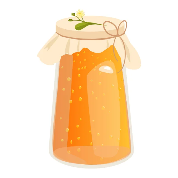 Honey jar vektor illustrationer. — Stock vektor