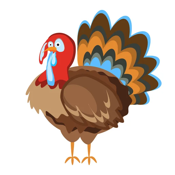 Joyeux Thanksgiving dinde — Image vectorielle