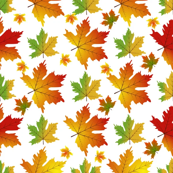 カエデの葉のシームレスなパターン. — ストックベクタ