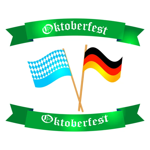 Vetor de bandeira festivo Oktoberfest —  Vetores de Stock