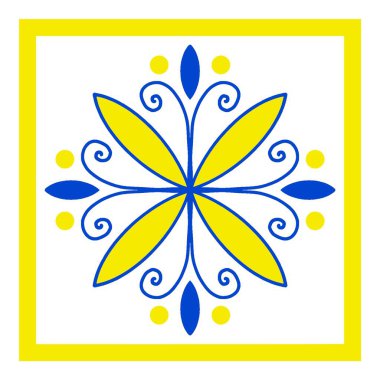 Fas geometrik iç döşemesi. Azulejo Fas duvar kağıdı