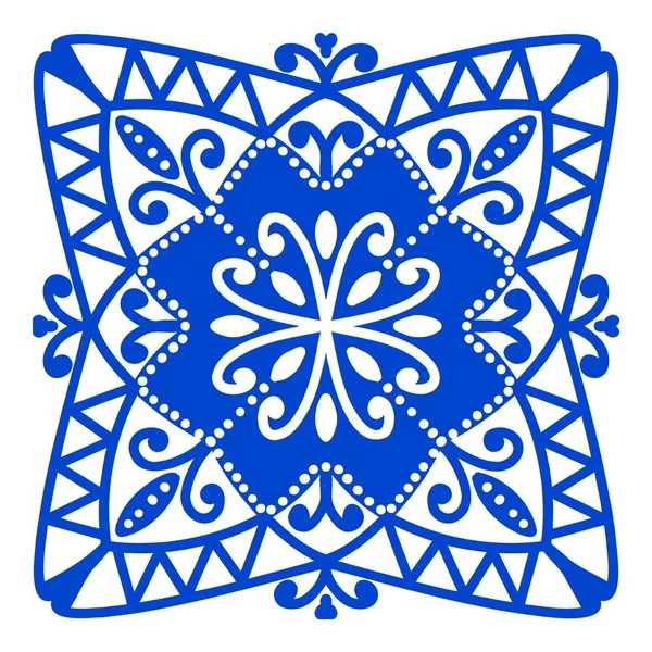 摩洛哥几何图形内部拼凑。Azulejo Moroccan墙纸 — 图库矢量图片