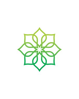 Zarif çiçek logosu