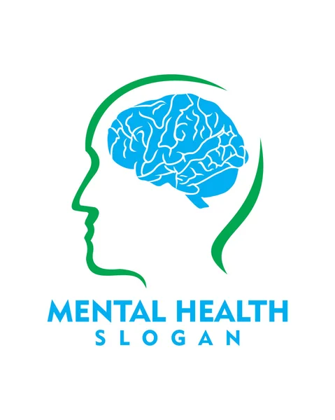 Mental Health Logo — Stock Vector
