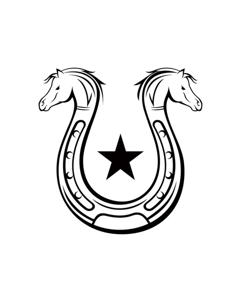 At ayakkabı Logo — Stok Vektör