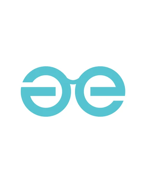 AE occhi cura logo — Vettoriale Stock