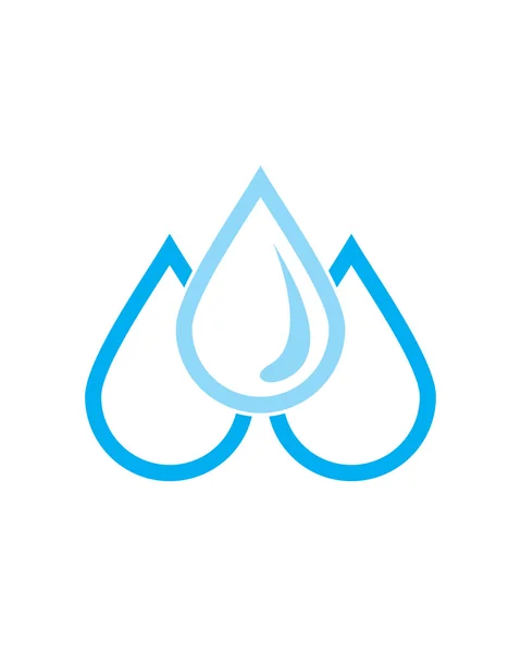 Water drop logo — Stock Vector