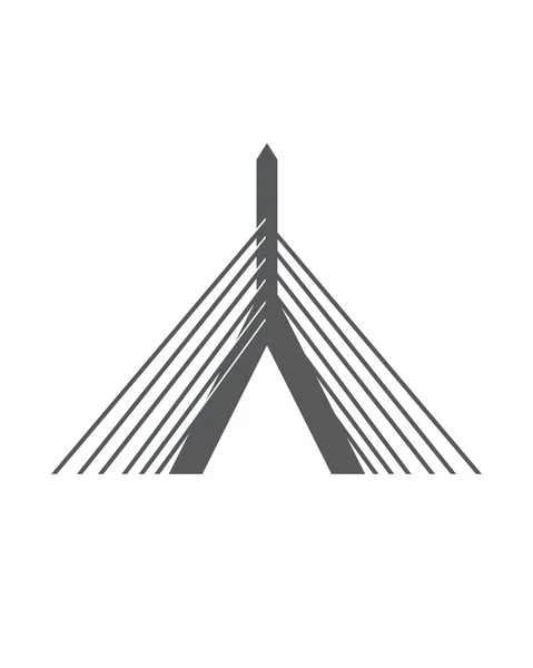 Logo Brigde semplice — Vettoriale Stock