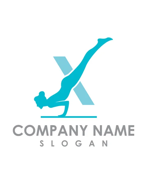 Logo de X Yoga — Vector de stock