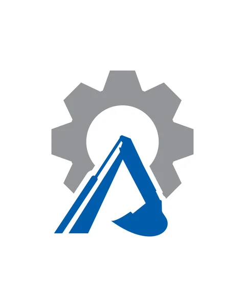 Een graafmachine-Logo — Stockvector