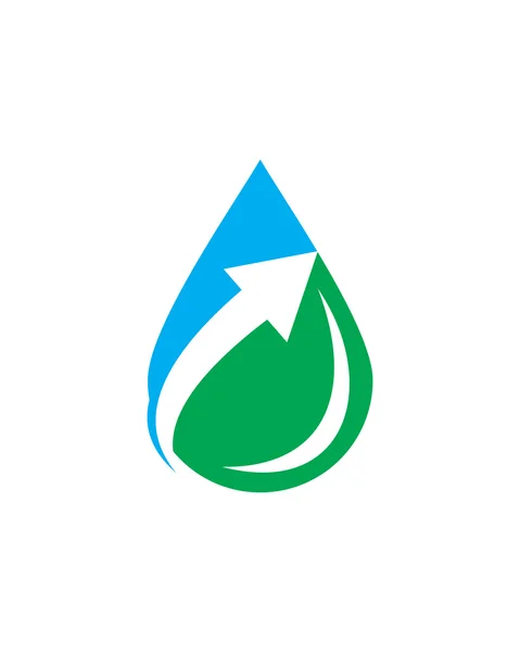 Logo de seta de água —  Vetores de Stock