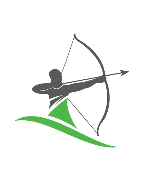 Logo sport Archer — Image vectorielle