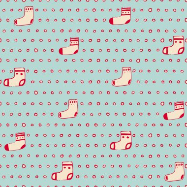 Noel çorap ile Seamless Modeli.