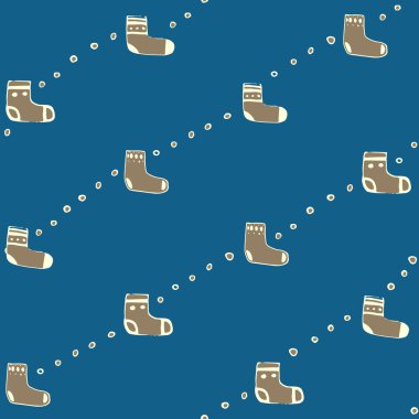 Noel çorap ile Seamless Modeli.