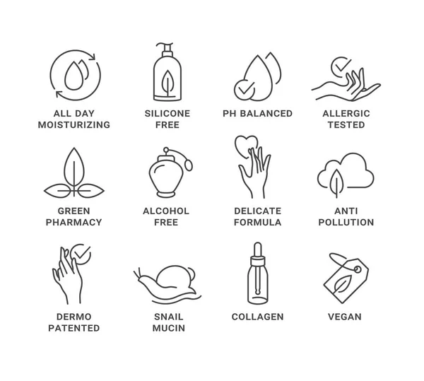 Συλλογή Λογότυπων Εμβλημάτων Και Εικονιδίων Για Φυσικά Και Βιολογικά Προϊόντα — Διανυσματικό Αρχείο