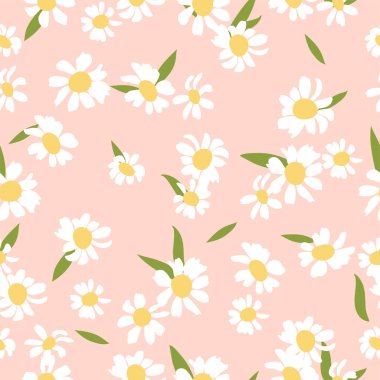 Vektör çizimi lloral soyut, kusursuz desen. Kağıt, kapak, kumaş, iç dekorasyon için vektör tasarımı