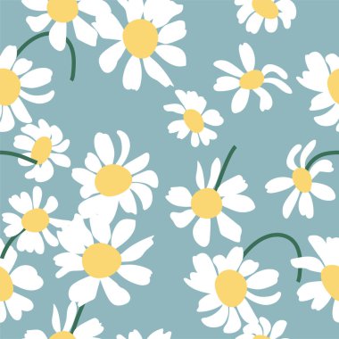 Vektör çizimi lloral soyut, kusursuz desen. Kağıt, kapak, kumaş, iç dekorasyon için vektör tasarımı