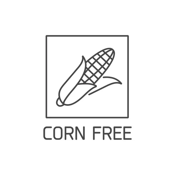 Векторний Логотип Значок Значок Натуральних Органічних Продуктів Вільних Від Інгредієнтів — стоковий вектор