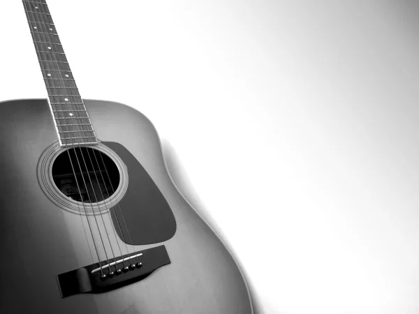 Gitarren på vit bakgrund. — Stockfoto