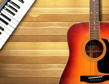 Piyano ve gitar ile düet şarkıları.