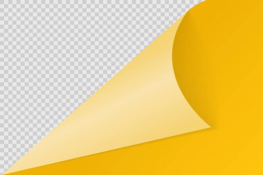 köşe ile kağıt levha