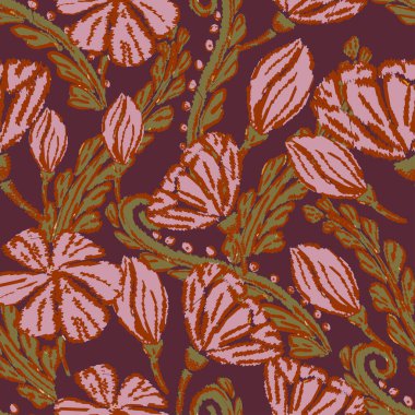 Renkli sonbahar yaprakları ile pürüzsüz desen