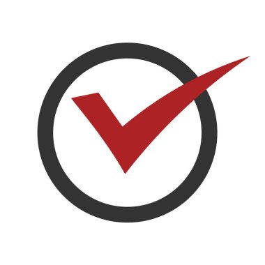 Simple check mark icon survey