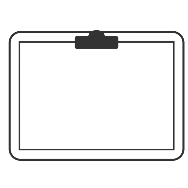 Stationery: Paper held down with a clipboard, horizontal