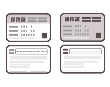 Bir sağlık sigortası kartı çizimi