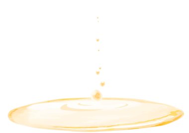 Su damlalarının ve su birikintilerinin suluboya çizimi