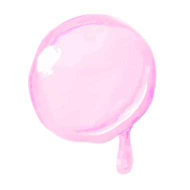 Damlayan su damlalarının suluboya çizimi