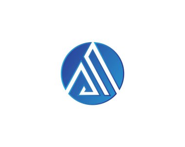 Harf A logo ve semboller şablon simgeleri ap