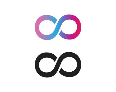 Sonsuzluk Tasarımı Sonsuzluk logosu Vektör Logo Şablonu