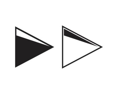 Ok vektör illüstrasyon simgesi Logo Şablonu dekoru