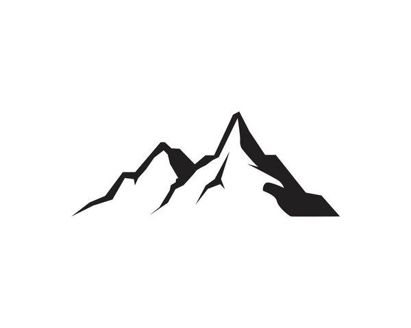 Mountains Logo Template, vector icon symbol