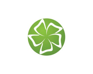 Plumeria çiçek simgesi vektör çizim logo şablonu