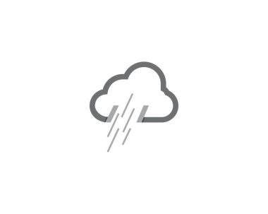 Bulut Logo Vektörü şablonu, illüstrasyon tasarımı