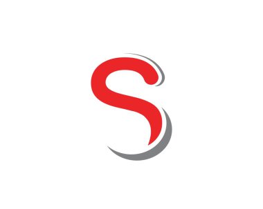S harfi logo Şablon vektör simgesi