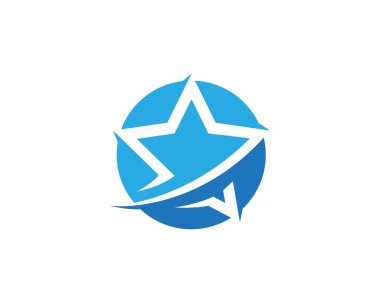 Yıldız Logo Şablonu vektör simgesi