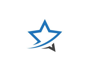 Yıldız Logo Şablonu vektör simgesi