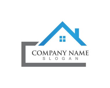 Ev logosu, emlak logosu sembolü.