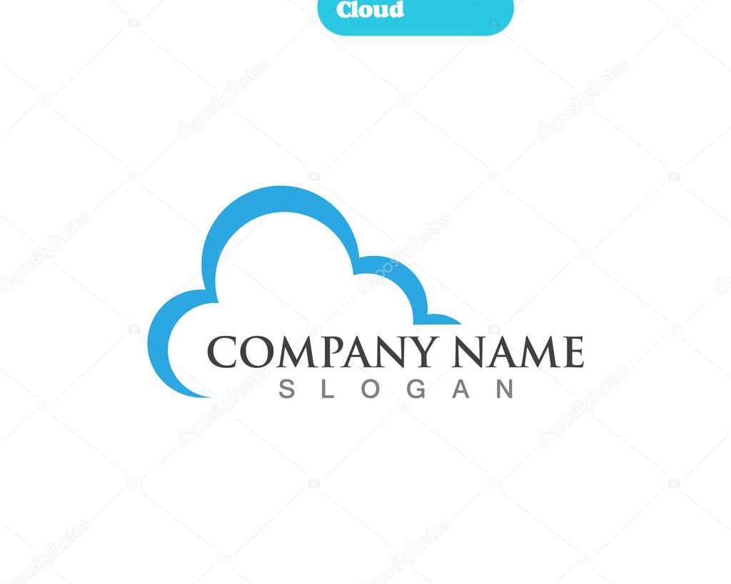 Cloud ,Sky Logo Tomplate