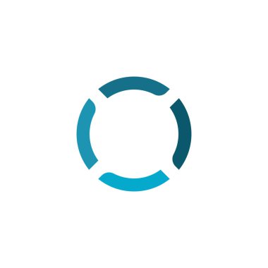 çember logo vektörü ve simge tasarımı