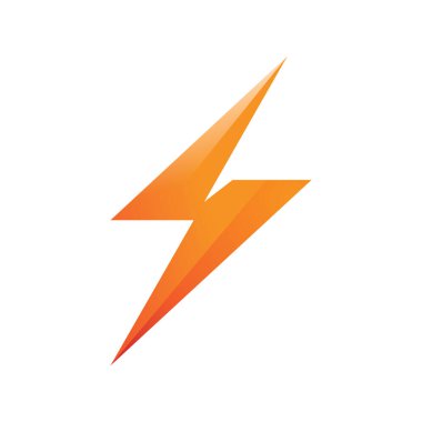 Şimşek, Flash logo şablon vektör simgesi 