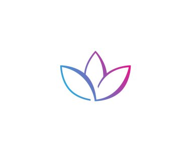 Güzellik Vektörü Nilüfer çiçekleri logo şablonu tasarımı simgesi