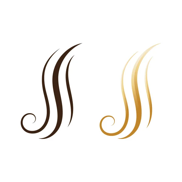 Logo Cheveux Symbole Vectoriel Icône Illustration — Image vectorielle