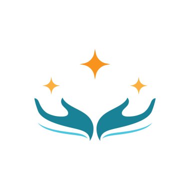 El bakımı logo şablonu vektör resimleme